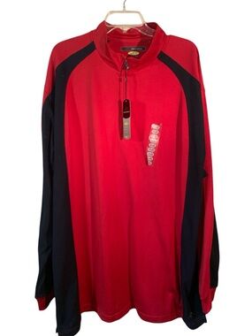 Greg Norman Collection play dry red and black Golf Long Sleeve Men’s Size XXXL
